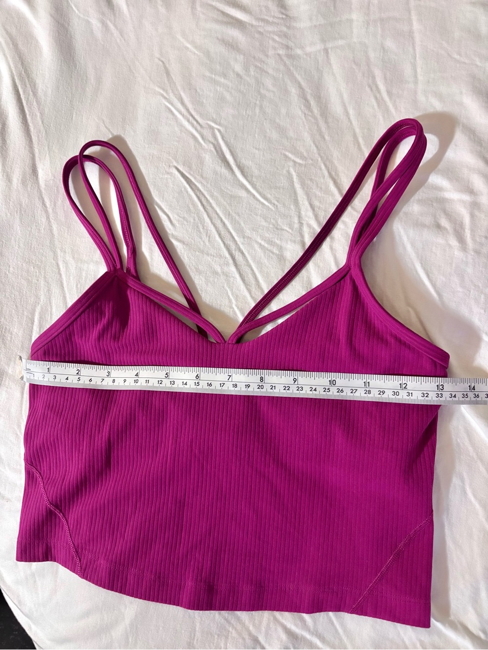 Lululemon Align Strappy Ribbed Tank Top Magenta Purple Size 4 - Picture 4 of 4